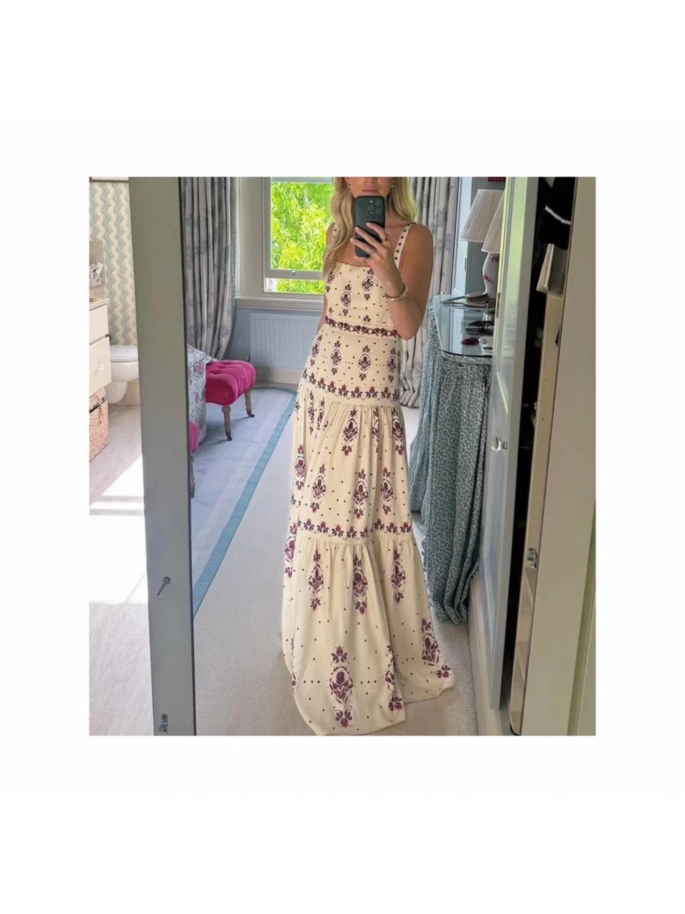 Agua by Agua Bendita Lima Relato Maxi Dress Size Large - Picture 10 of 10